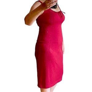 Bodycon Red stretch knit dress Nicole Miller
